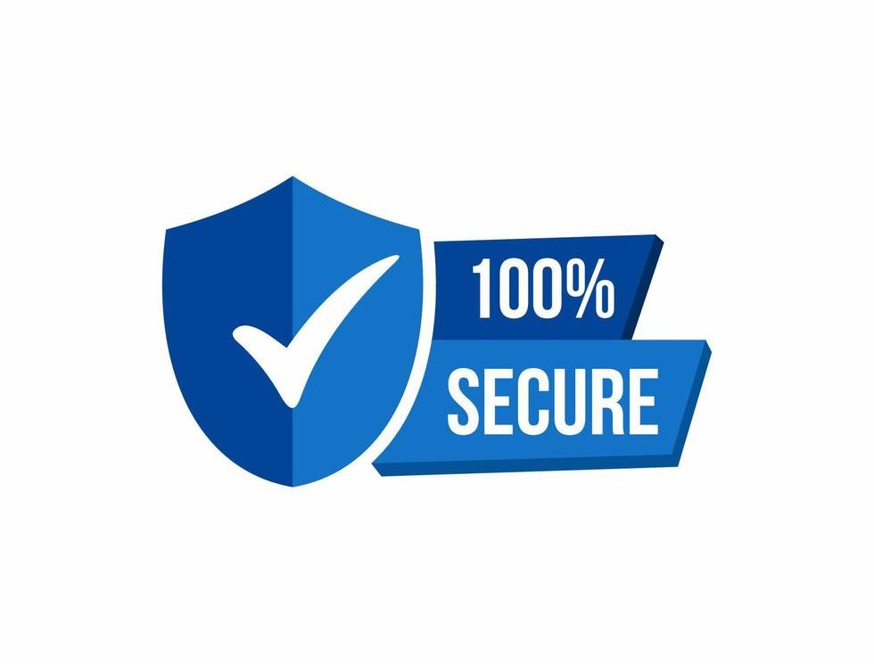 100-percent-secure-grunge-icon-badge-or-button-for-commerce-website-stock-illustration-vector